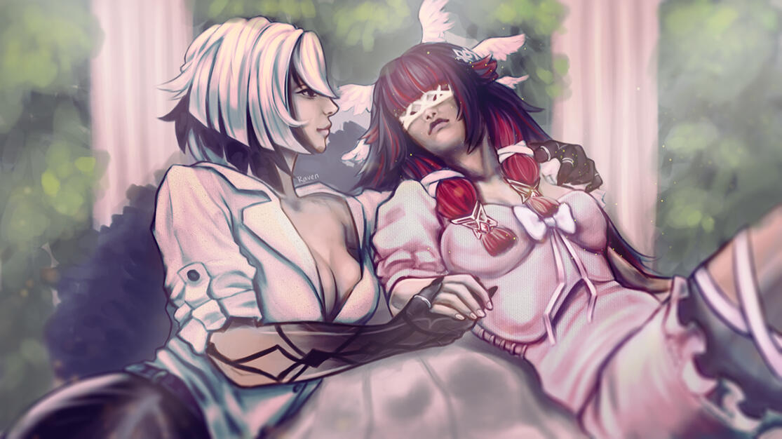 Genshin Impact characters Arlecchino and Columbina